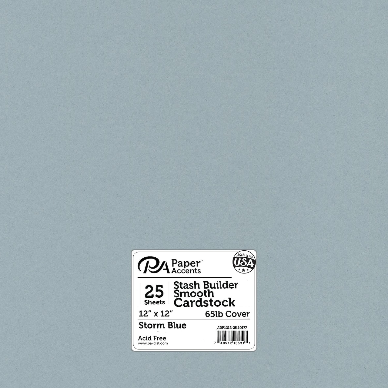 PA Paper™ Accents Stash Builder 12" x 12" 65lb. Smooth Cardstock, 25 Sheets